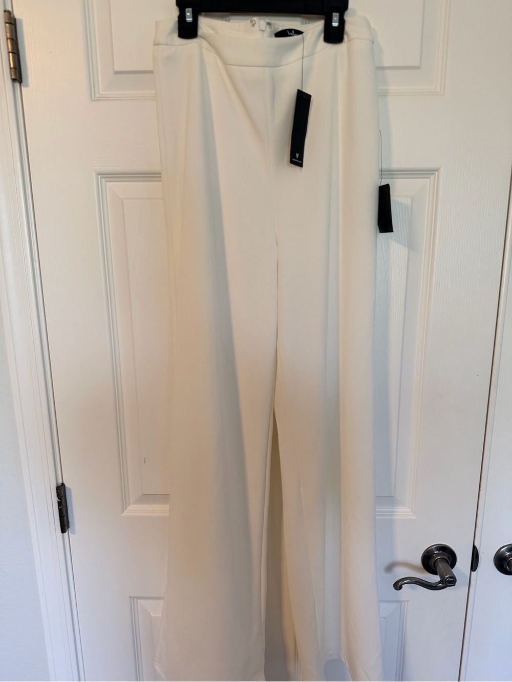 Lulu's Cream Wide-Leg Dress Pants